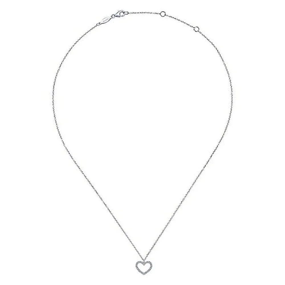 Petite Diamond Heart Necklace