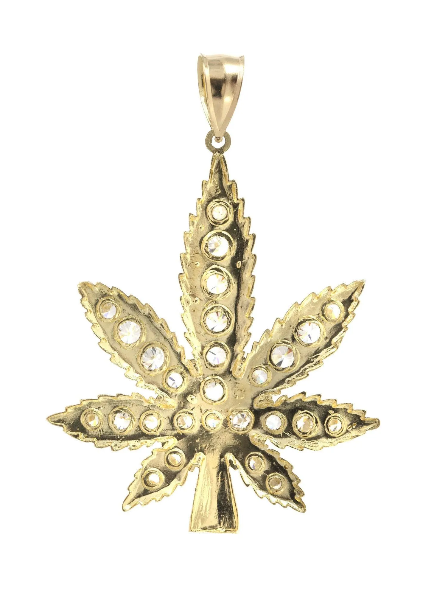 Pot Leaf  10K Gold Pendant | 13.5 Grams