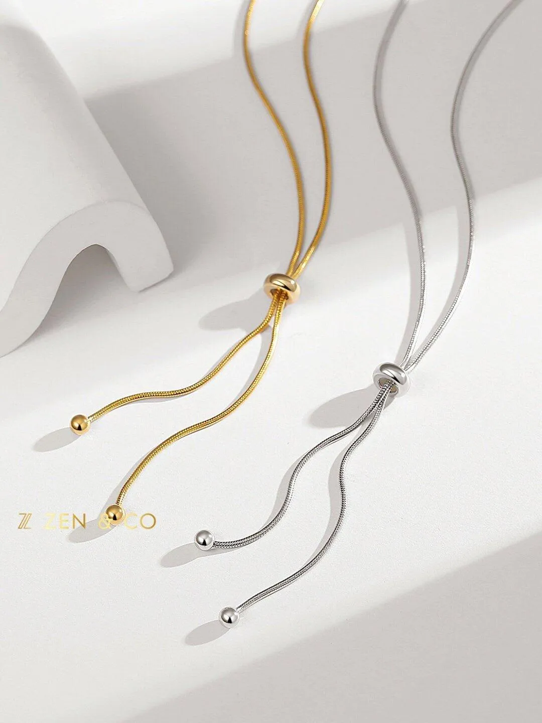 RILEY V neck minimalist stackable necklaces