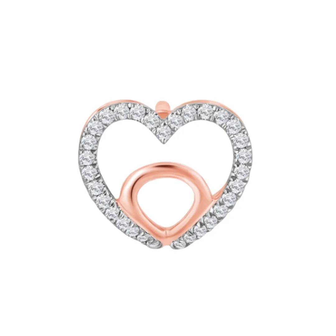 Rose Gold Radiant Romance Diamond Earrings