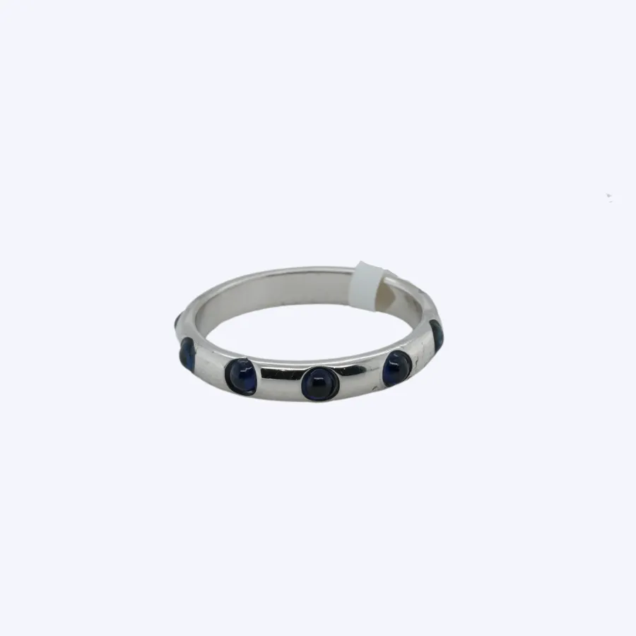 Sapphire Cabochon Eternity Ring