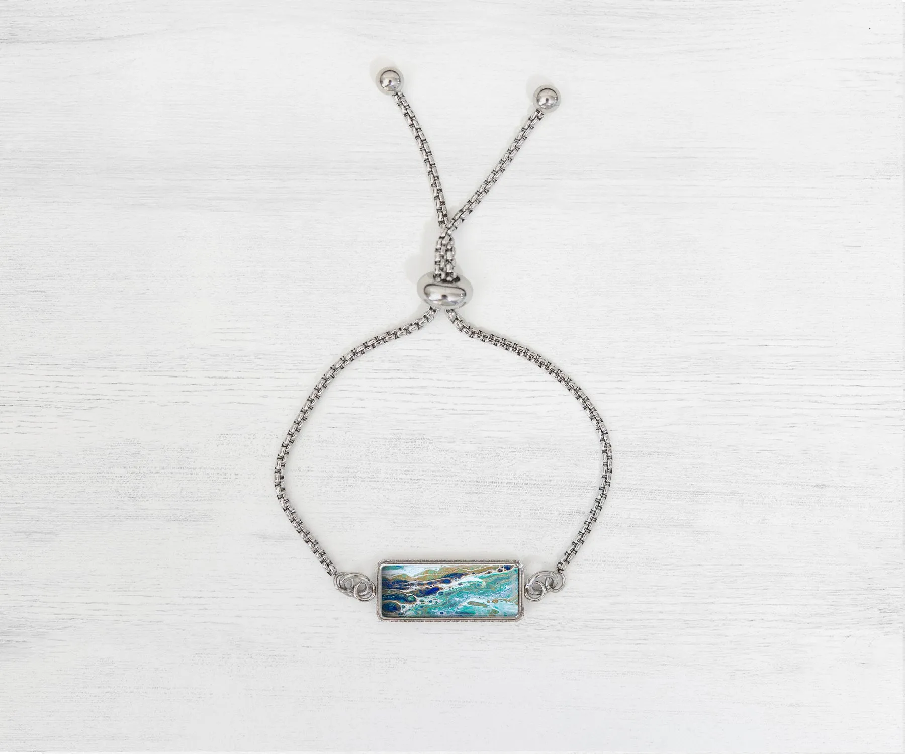 Sapphire Shores Pendant Bracelet | Handmade Beach Jewelry