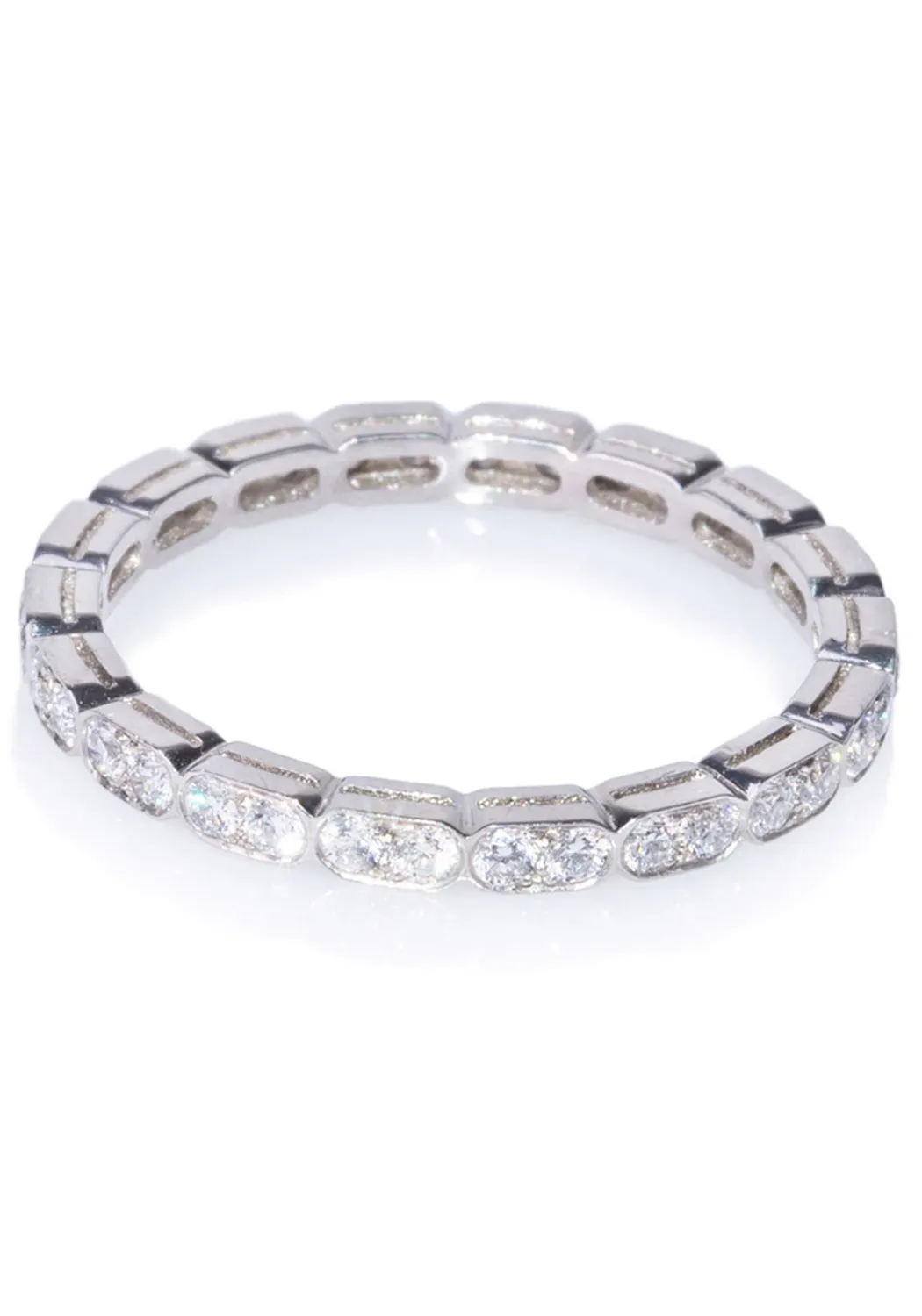 Sébastien Barier Platinum Diamond Eternity Band