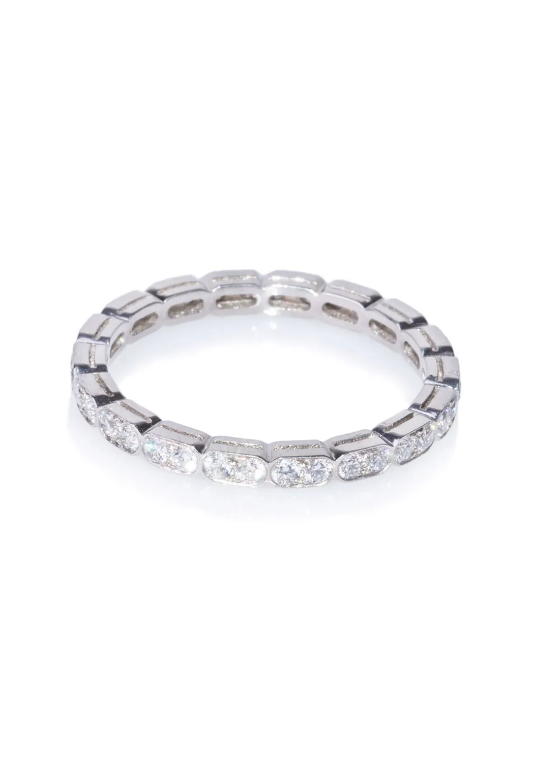 Sébastien Barier Platinum Diamond Eternity Band