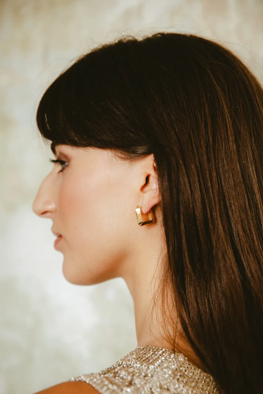 Sculptura rectangle earrings