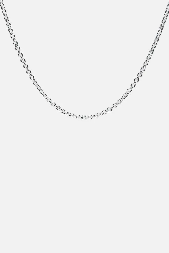 Simple Sterling Silver Rolo Chain Necklace 14 inch - 20 inch