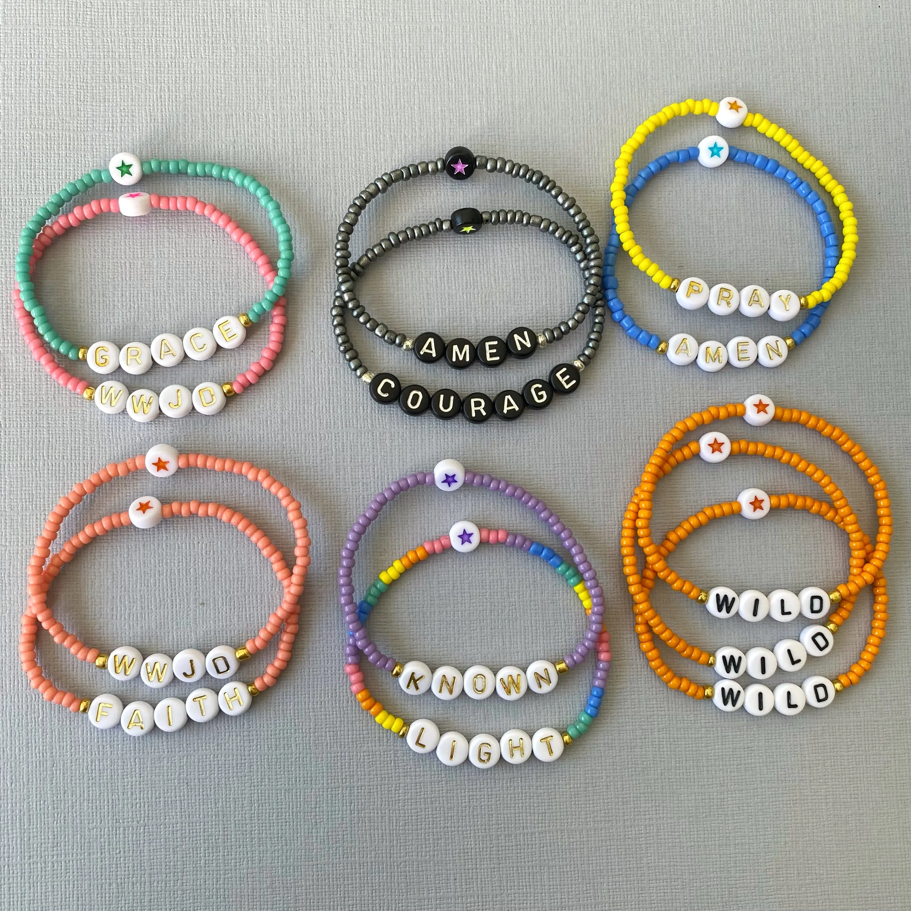 SIZE SMALL (6") | Ready-To-Ship Colourful Bead Bracelets