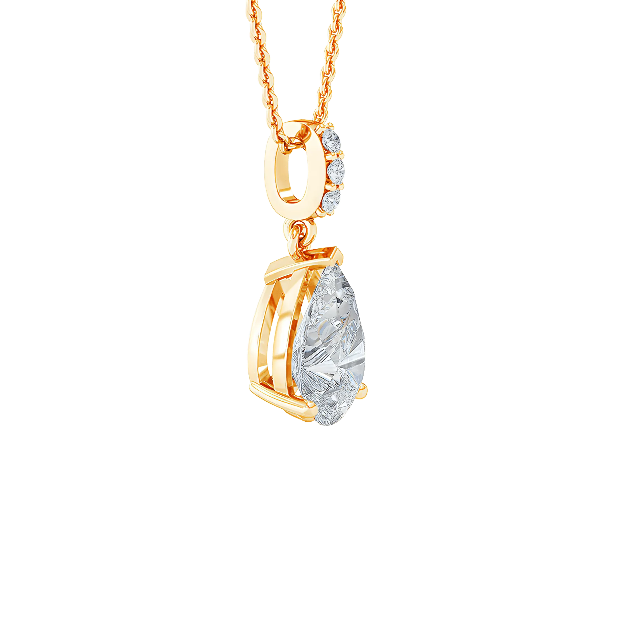 Solitaire pendant necklace