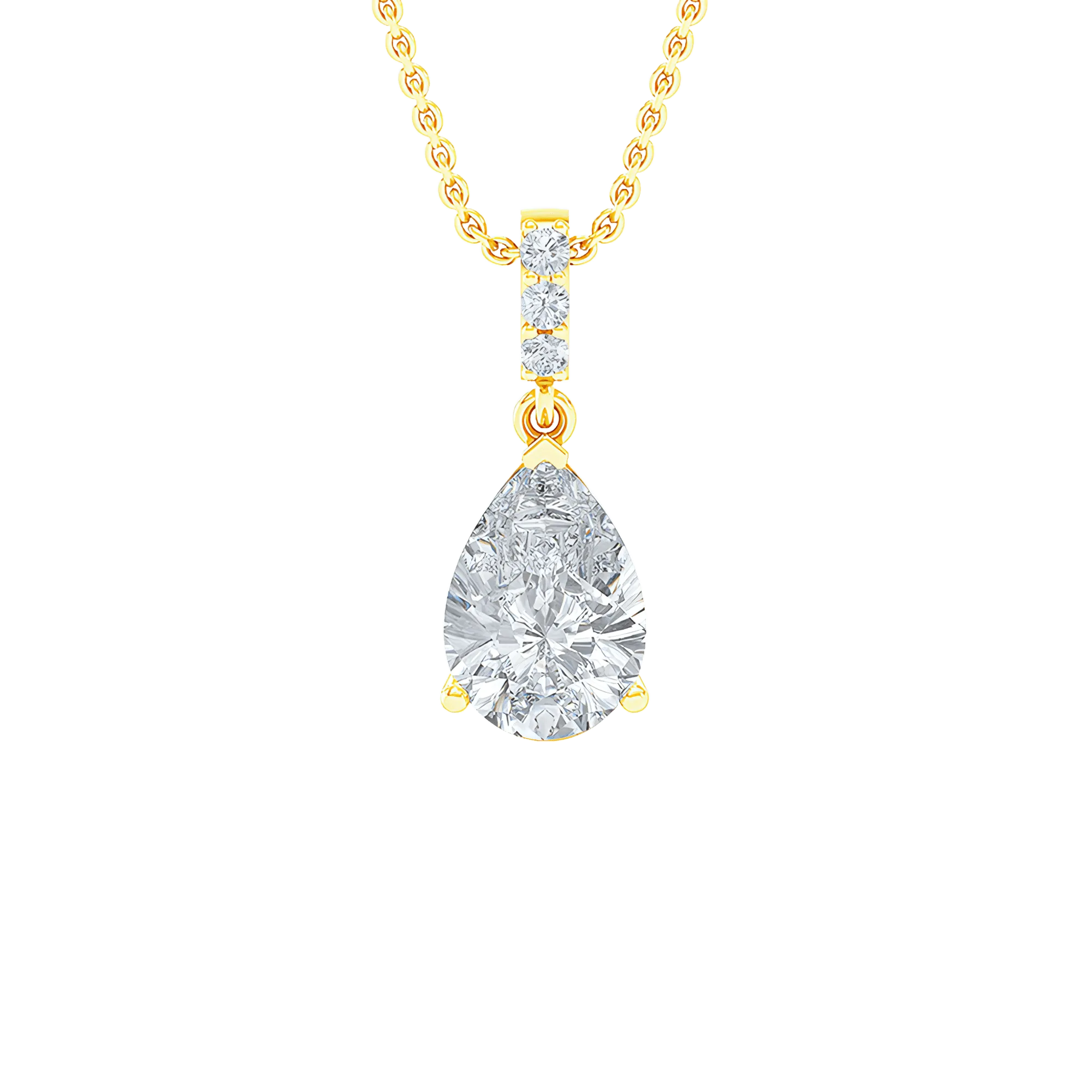 Solitaire pendant necklace