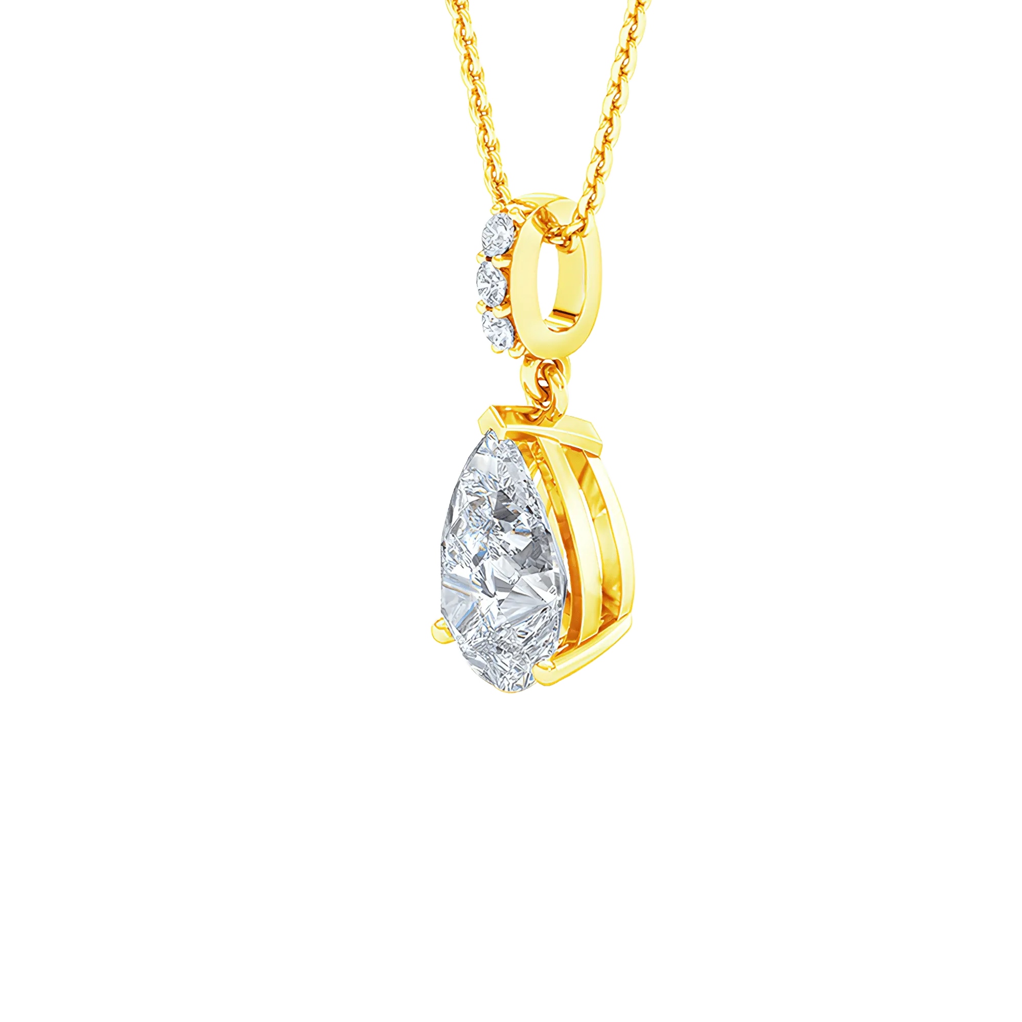 Solitaire pendant necklace