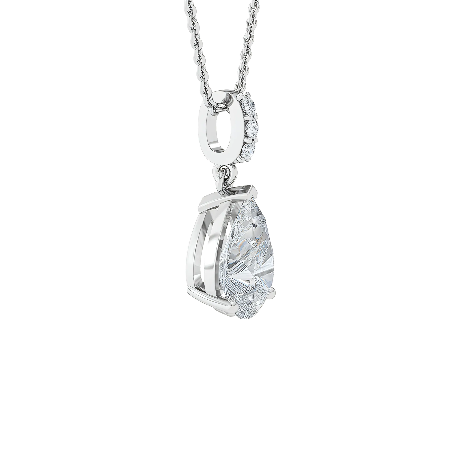 Solitaire pendant necklace