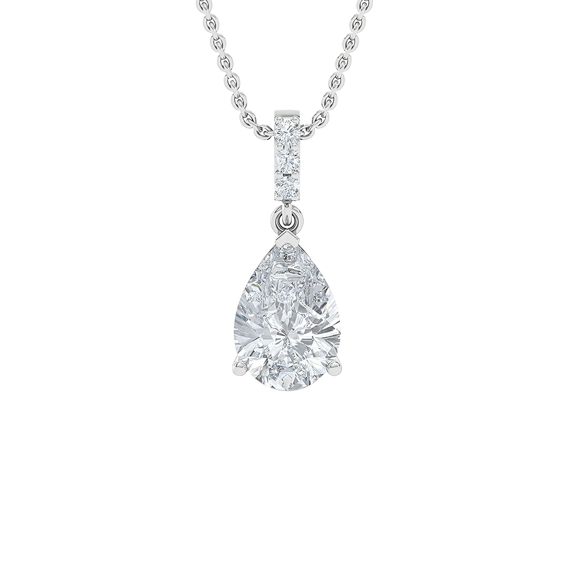 Solitaire pendant necklace