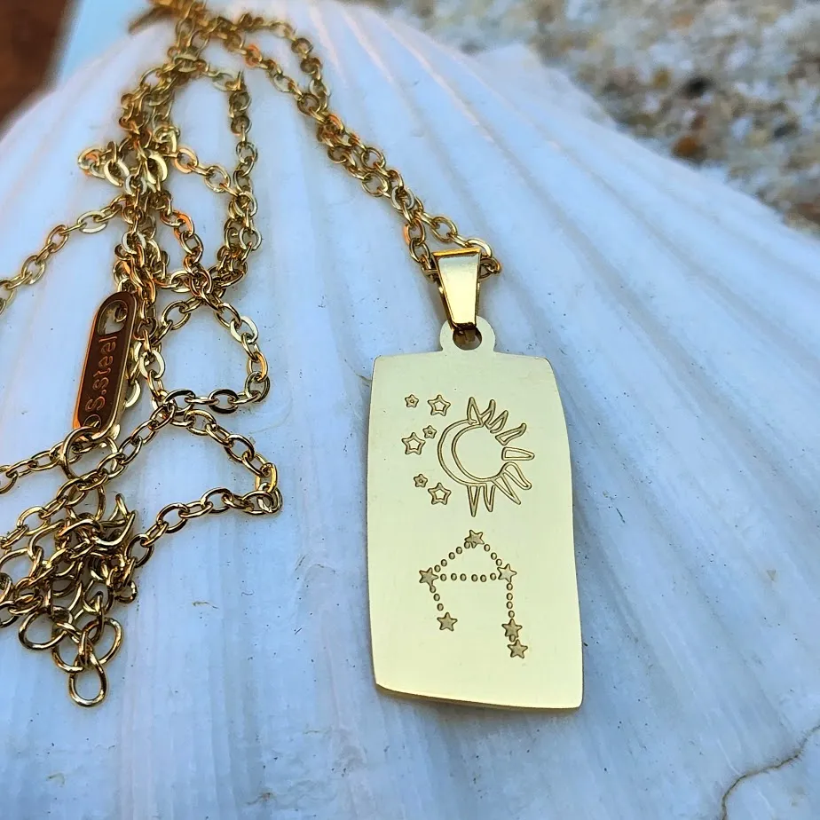 STAR SIGNS - GOLD WATERPROOF PENDANT/S NECKLACES