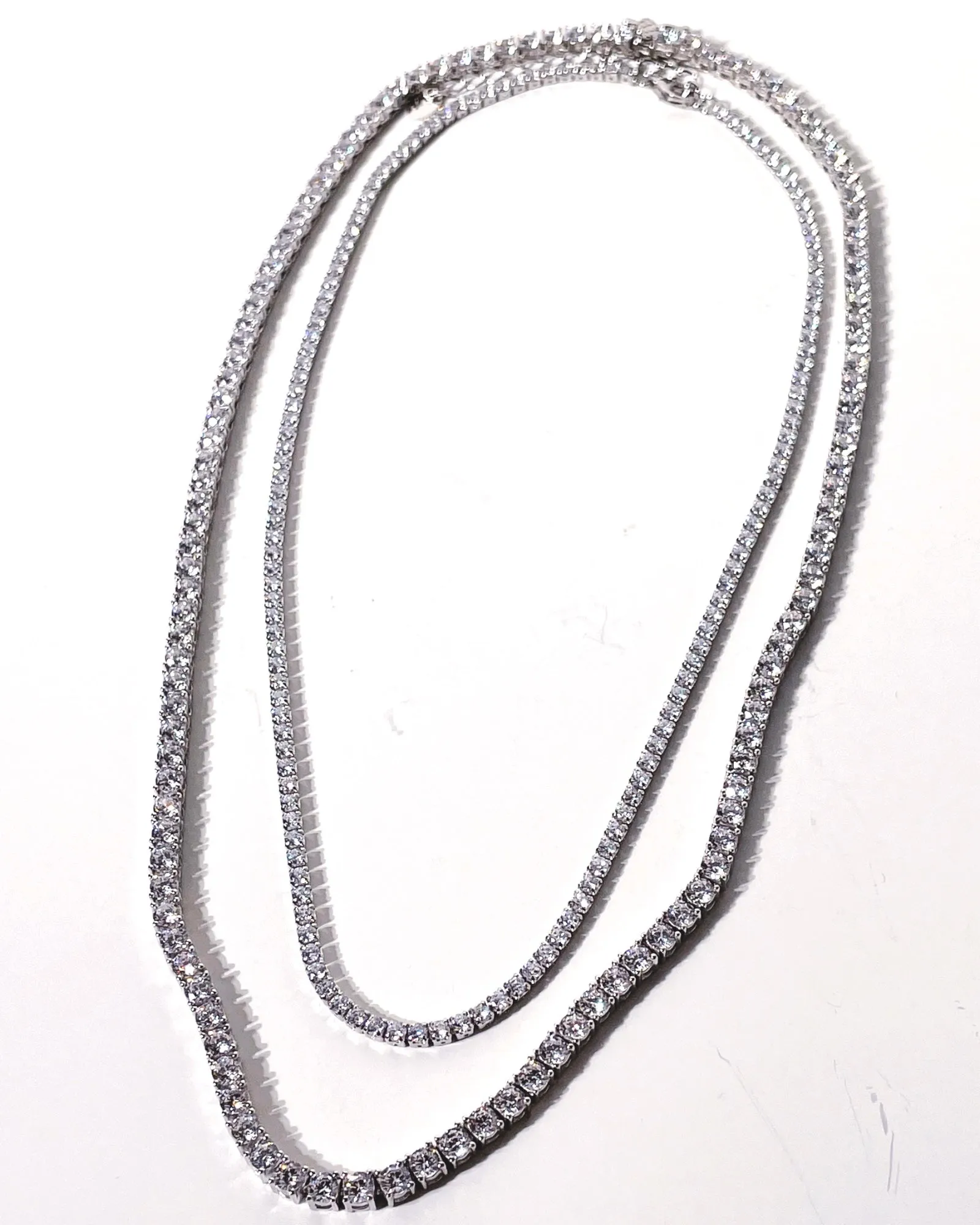 Sterling Silver Tennis Necklaces