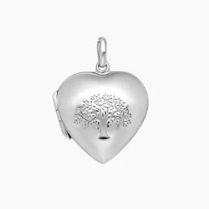 Sterling Silver Tree of Life Heart Locket