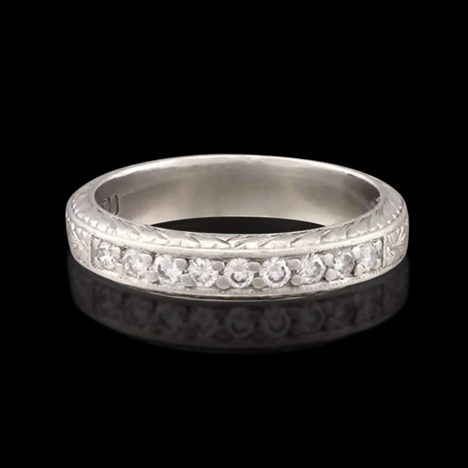 Tacori 4mm Diamond Platinum Band Ring