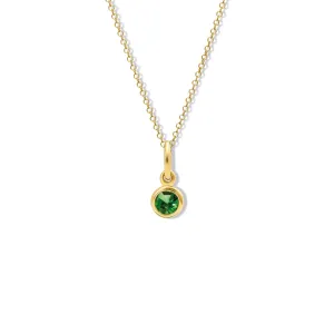 Talya Necklace Pendant Yellow Gold - Chrome Diopside