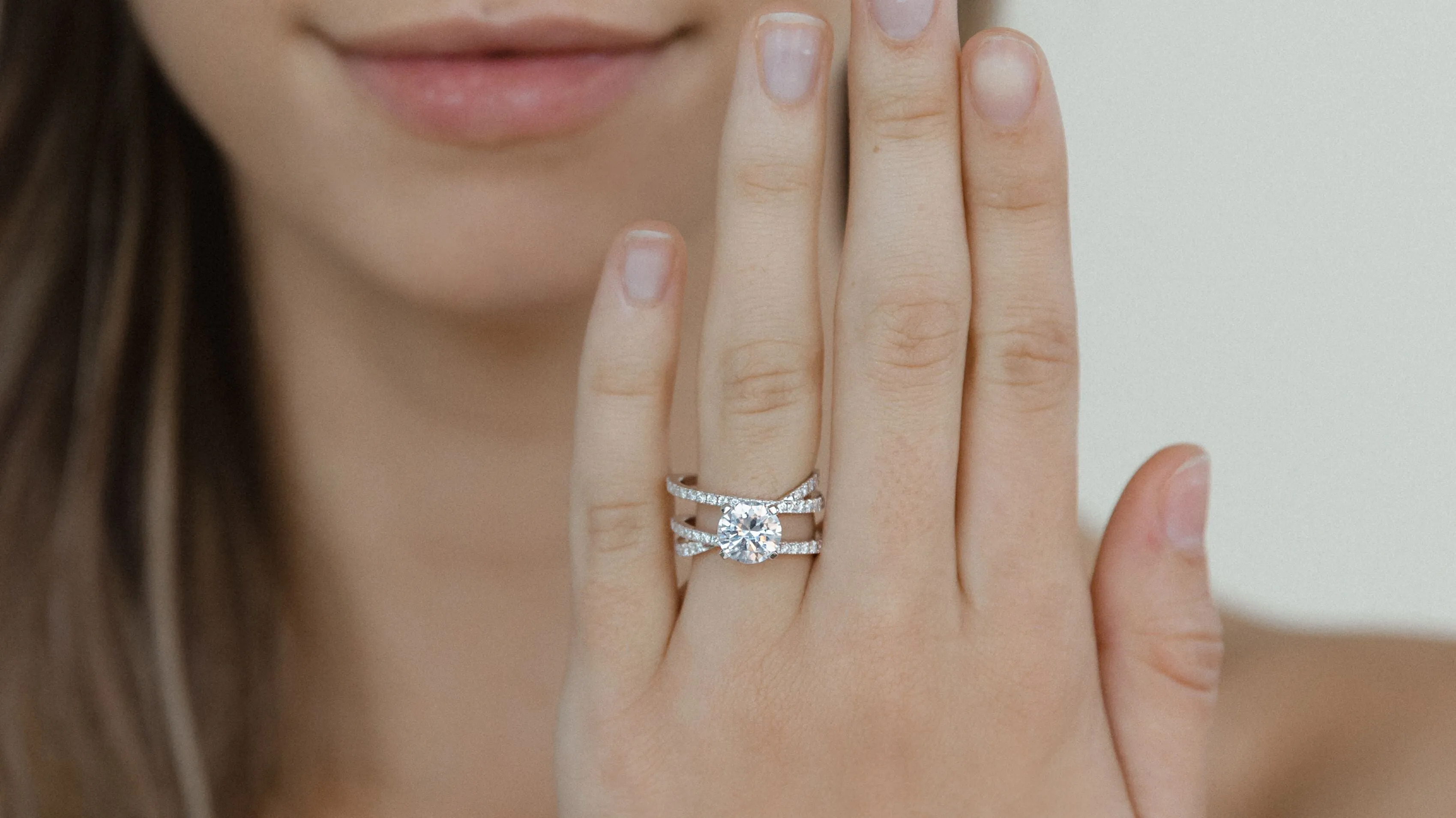 The Criss Cross Engagement Ring