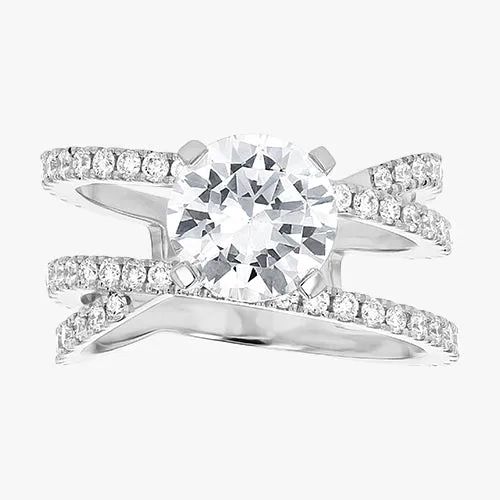 The Criss Cross Engagement Ring