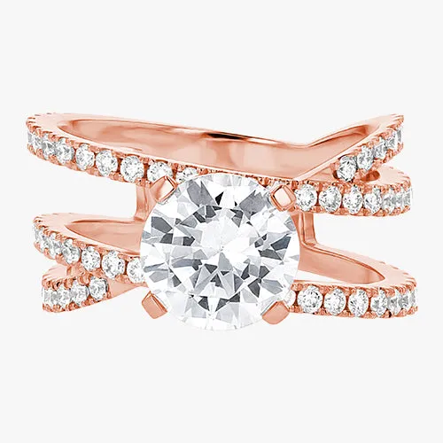 The Criss Cross Engagement Ring