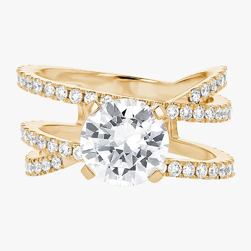 The Criss Cross Engagement Ring