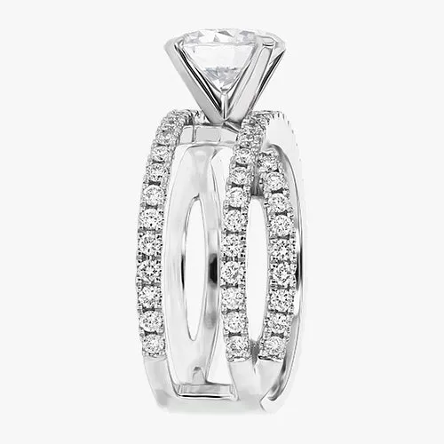 The Criss Cross Engagement Ring