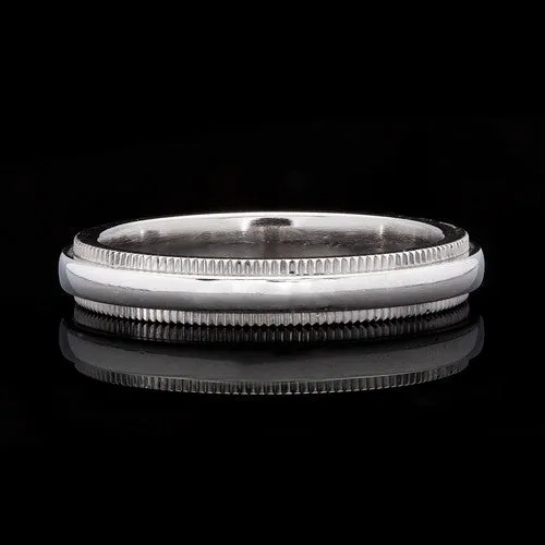 Tiffany & Co. 3mm Milgrain Platinum Band