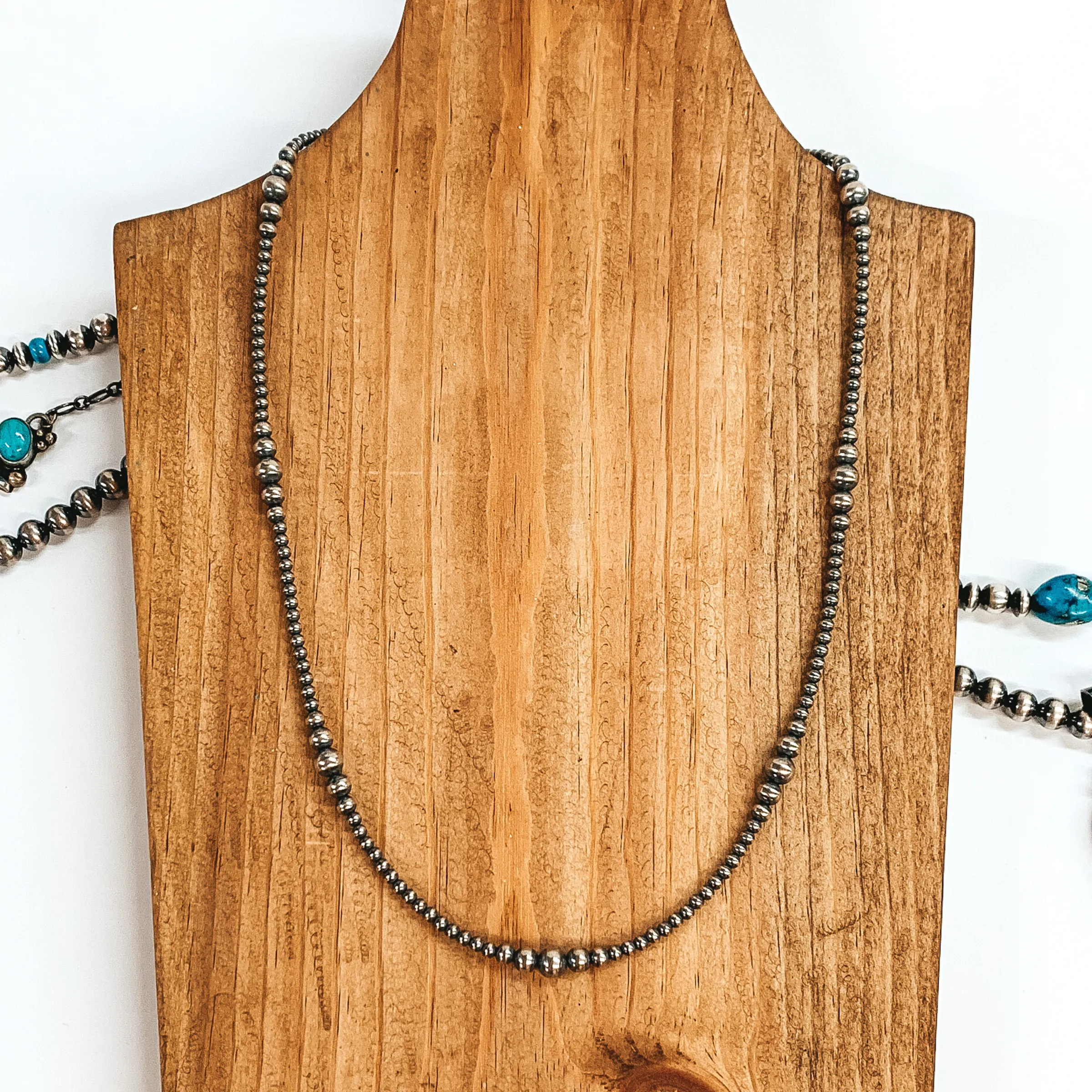 Various Artists | Navajo Handmade Graduated Navajo Pearls Necklace | Varying Lengths